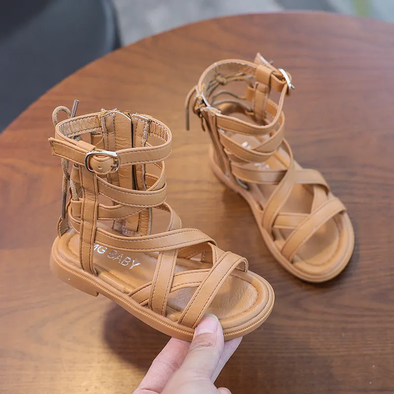 Princess High-Tube Sandals for Girls