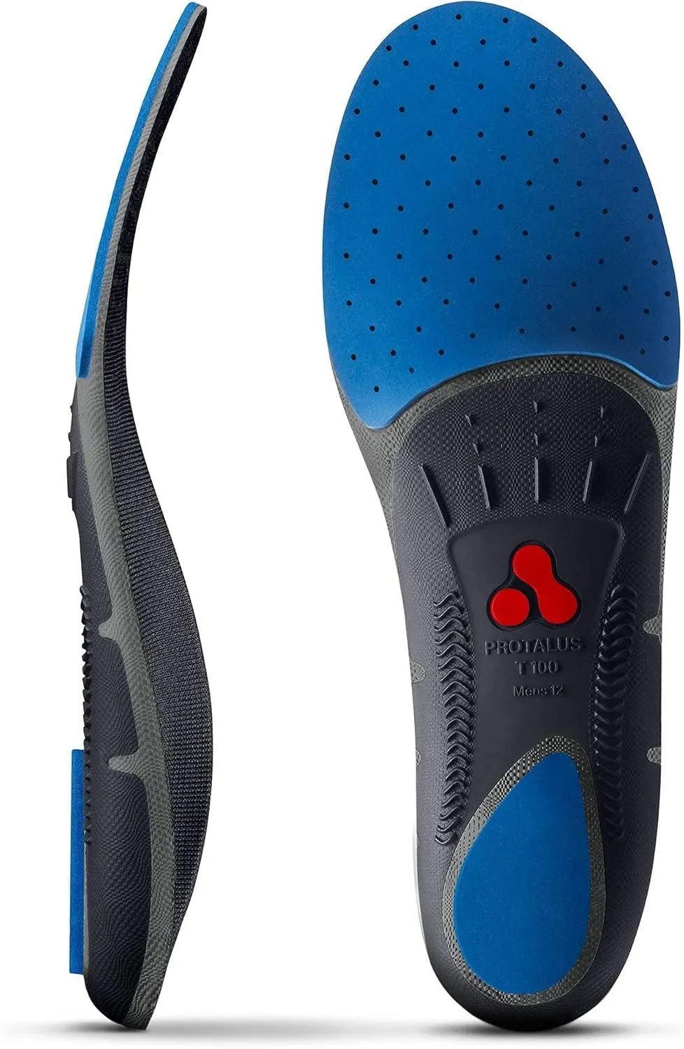 Protalus T100 Thin Series– Patented Stress Relief Replacement Premium Shoe Inserts, Increase Comfort, Anti Fatigue, Alignment Improving Shoe Insoles - for Men Size 8