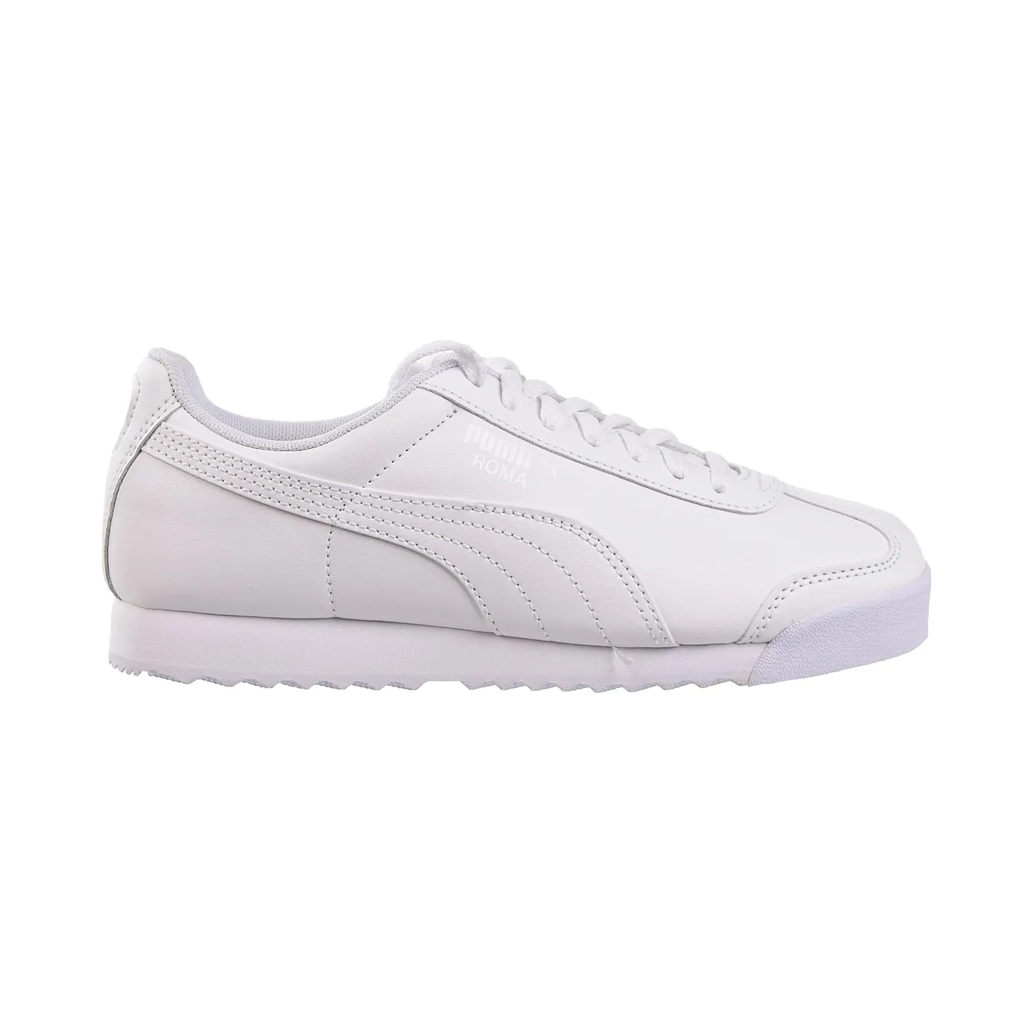 Puma Roma Basic JR Big Kids Shoes White/Light Gray