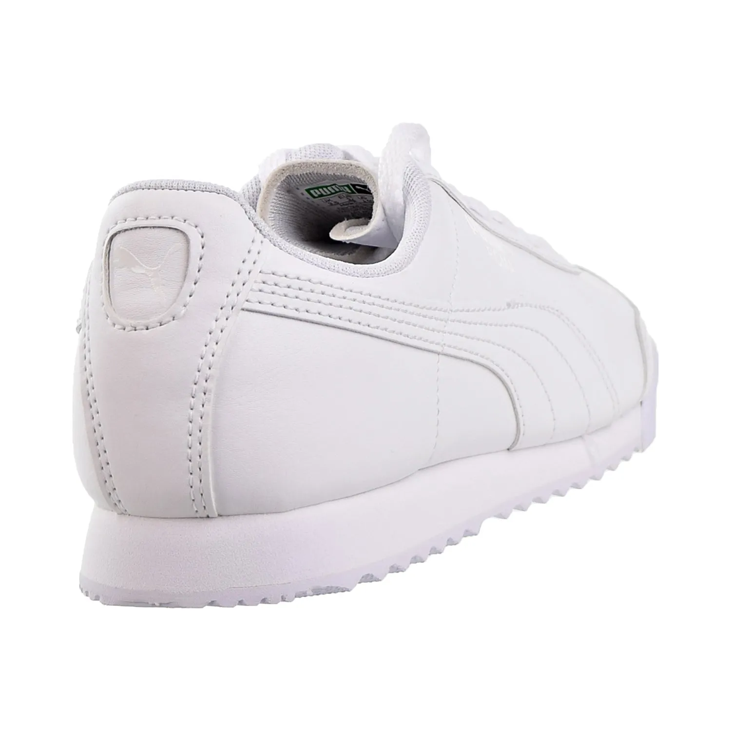 Puma Roma Basic JR Big Kids Shoes White/Light Gray