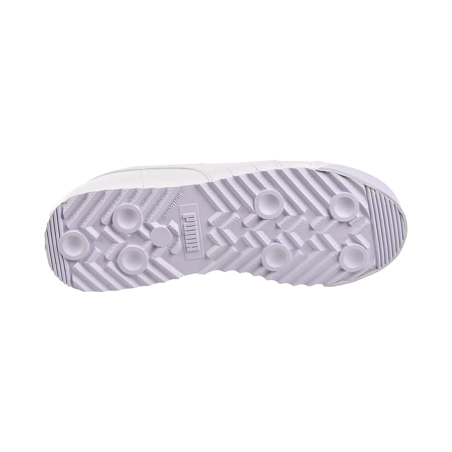 Puma Roma Basic JR Big Kids Shoes White/Light Gray