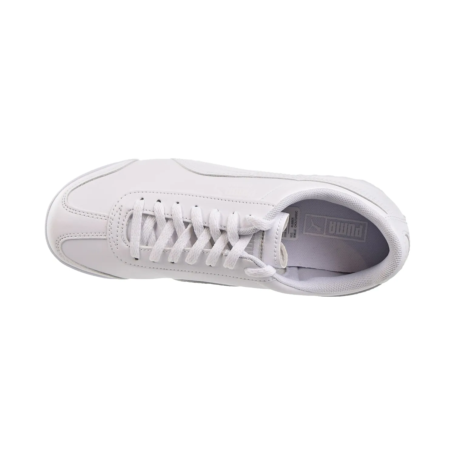 Puma Roma Basic JR Big Kids Shoes White/Light Gray