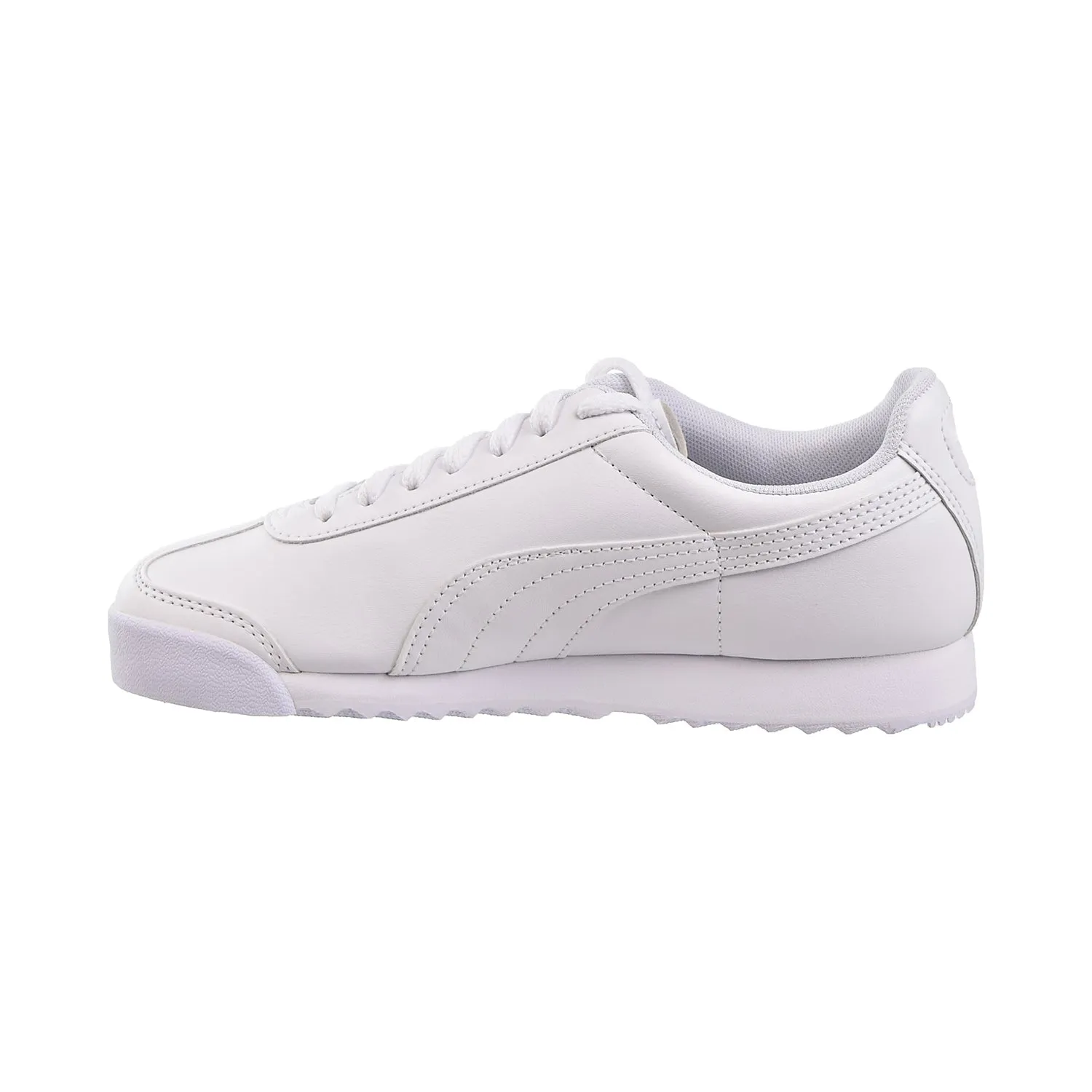 Puma Roma Basic JR Big Kids Shoes White/Light Gray