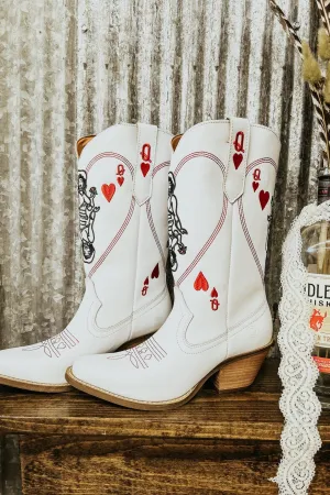 Queen A Hearts Boot