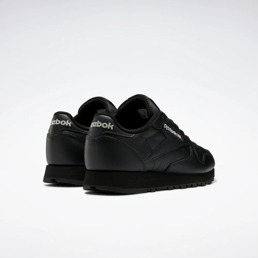 Reebok Footwear Women Classic Leather Shoes CORE BLK/CORE BLK/PURE GREY 5