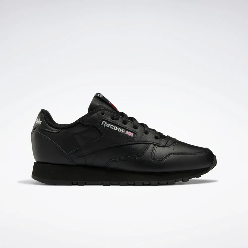 Reebok Footwear Women Classic Leather Shoes CORE BLK/CORE BLK/PURE GREY 5