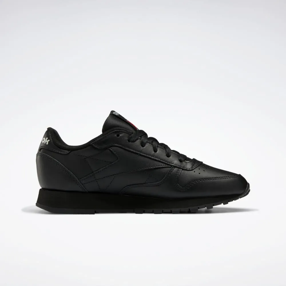 Reebok Footwear Women Classic Leather Shoes CORE BLK/CORE BLK/PURE GREY 5