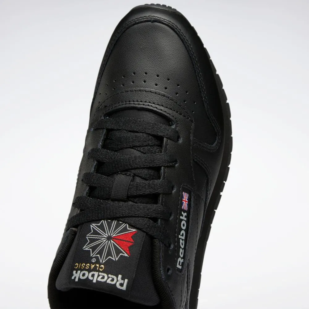 Reebok Footwear Women Classic Leather Shoes CORE BLK/CORE BLK/PURE GREY 5