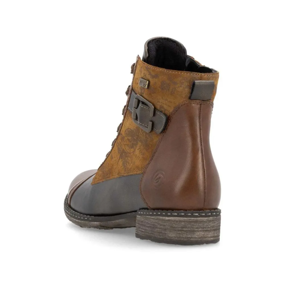 Remonte Chandra 81 Chestnut/Antique Leather Bootie (Women's)
