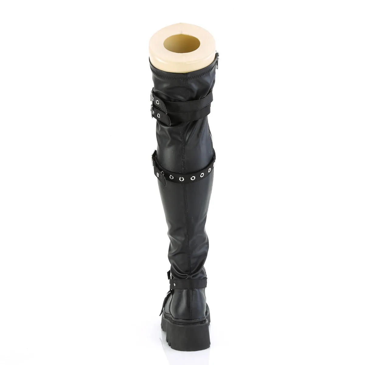 RENEGADE-320 Demoniacult Alternative Footwear Women's Over-the-Knee Boots