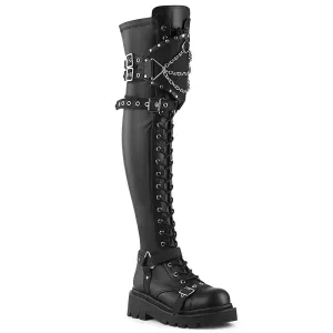 RENEGADE-320 Demoniacult Alternative Footwear Women's Over-the-Knee Boots