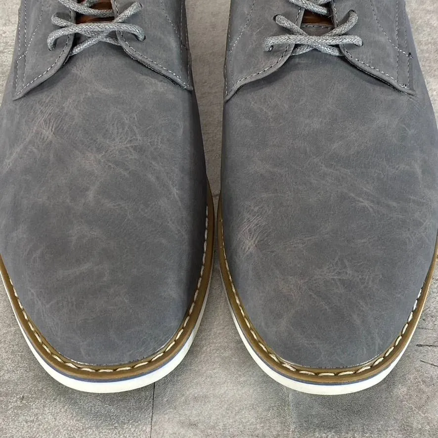 RESERVED FOOTWEAR NEW YORK Men's Grey Vertigo Lace-Up Oxford Shoes SZ 9