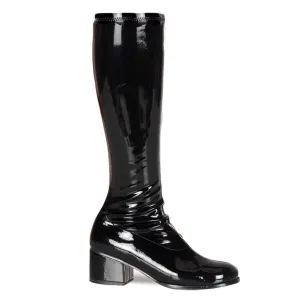 RETRO-300 Funtasma Black Patent Fancy Dress Women's Boots (Fantasy Footwear)
