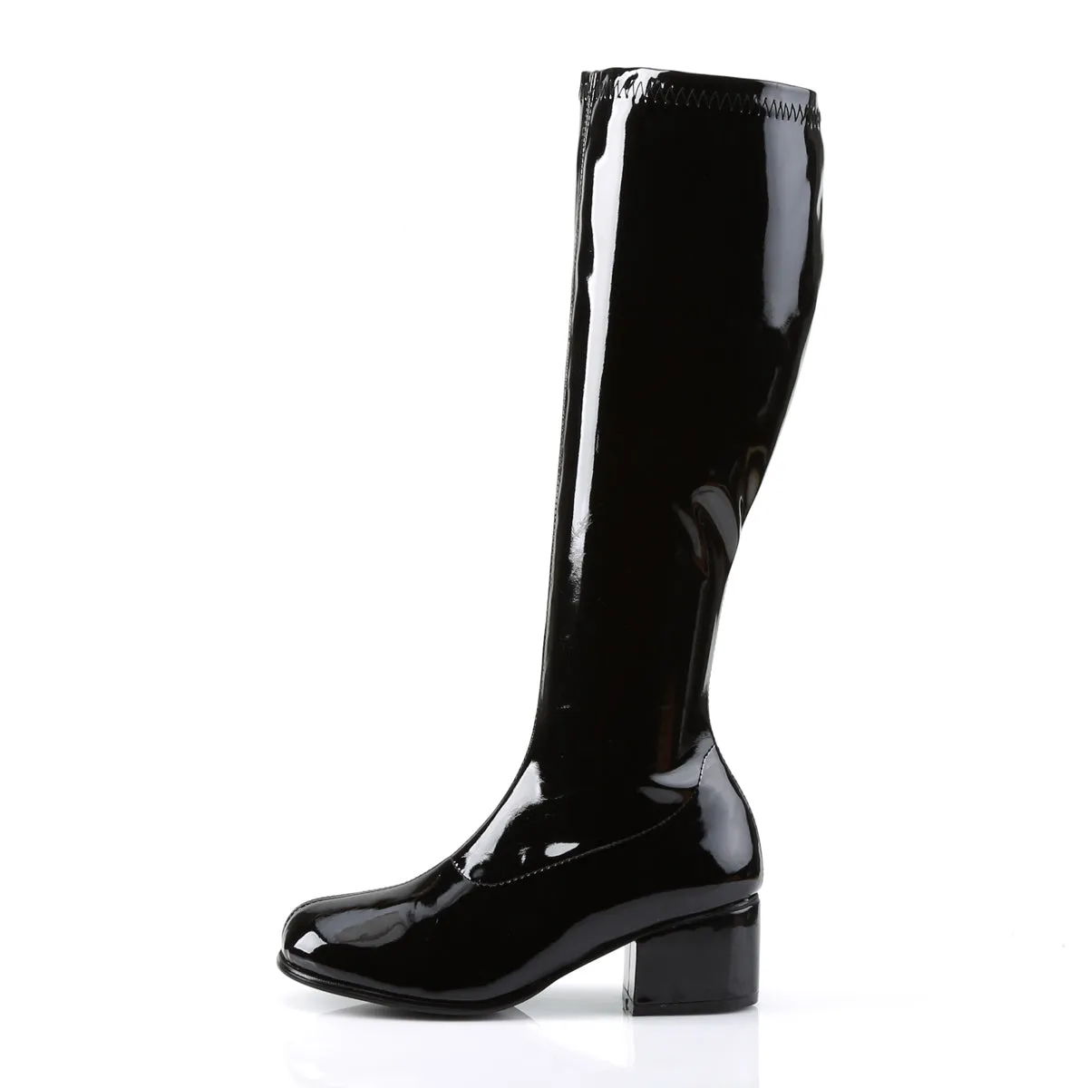 RETRO-300 Funtasma Black Patent Fancy Dress Women's Boots (Fantasy Footwear)