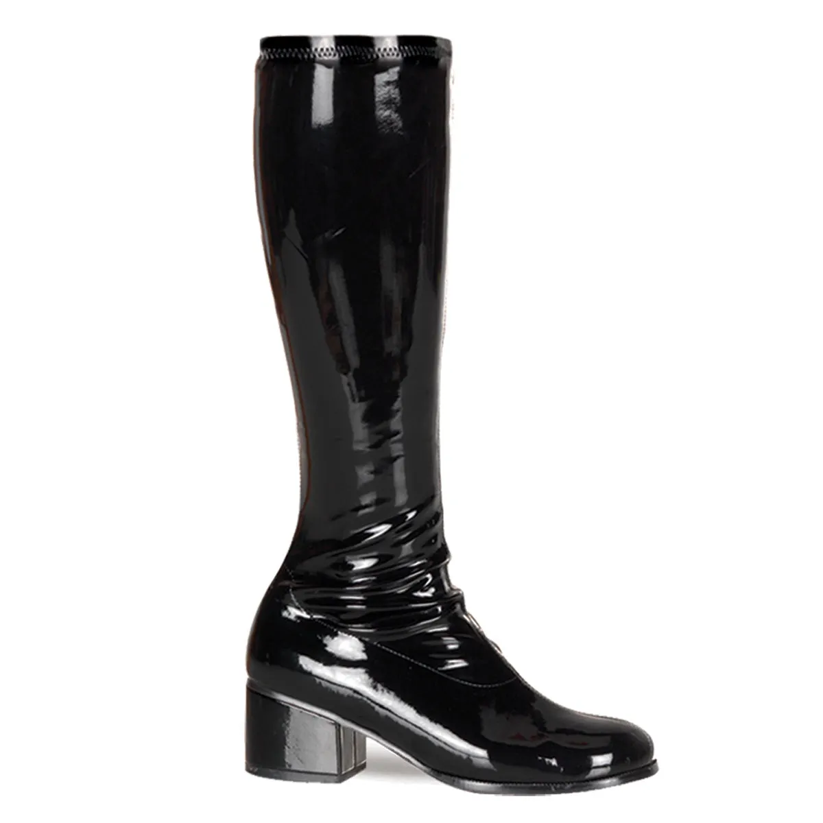 RETRO-300 Funtasma Black Patent Fancy Dress Women's Boots (Fantasy Footwear)