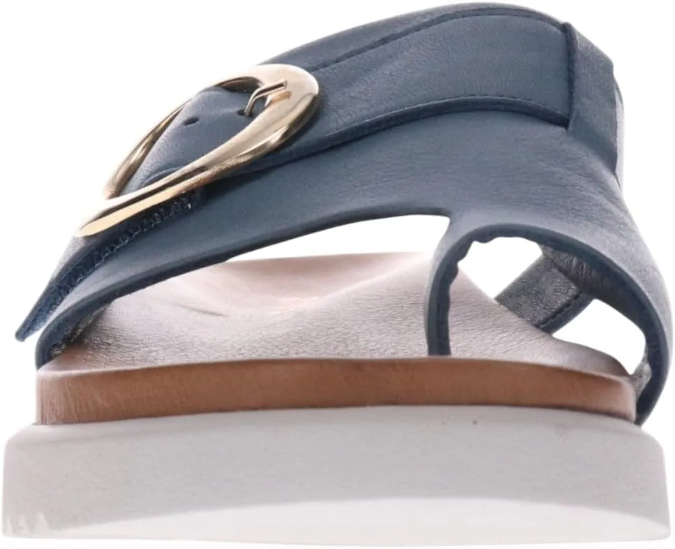 Revere Biscay Womens Sandals - Premium Leather, Toe Post Slide Sandals, Adjustable Straps, Arch Support, Shock-Absorbing, Stylish & Comfortable for Travel & Daily Wear