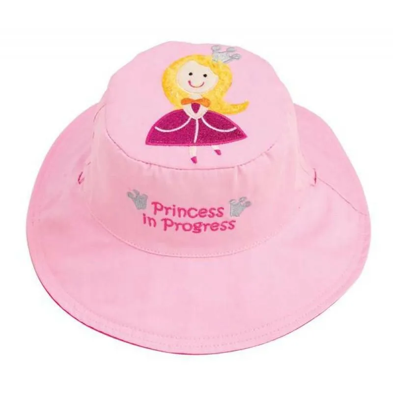 Reversible Kids Sun Hat - Princess/Pea (Small Size)