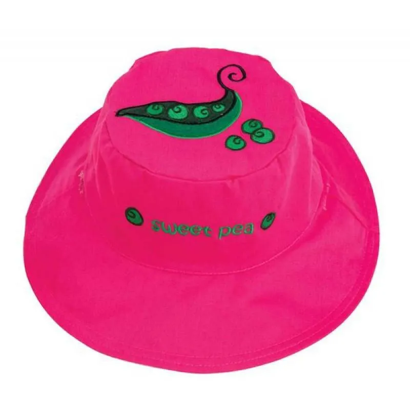 Reversible Kids Sun Hat - Princess/Pea (Small Size)
