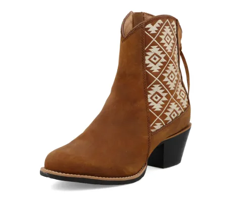 Sadie Twisted X Ankle Booties - Tan