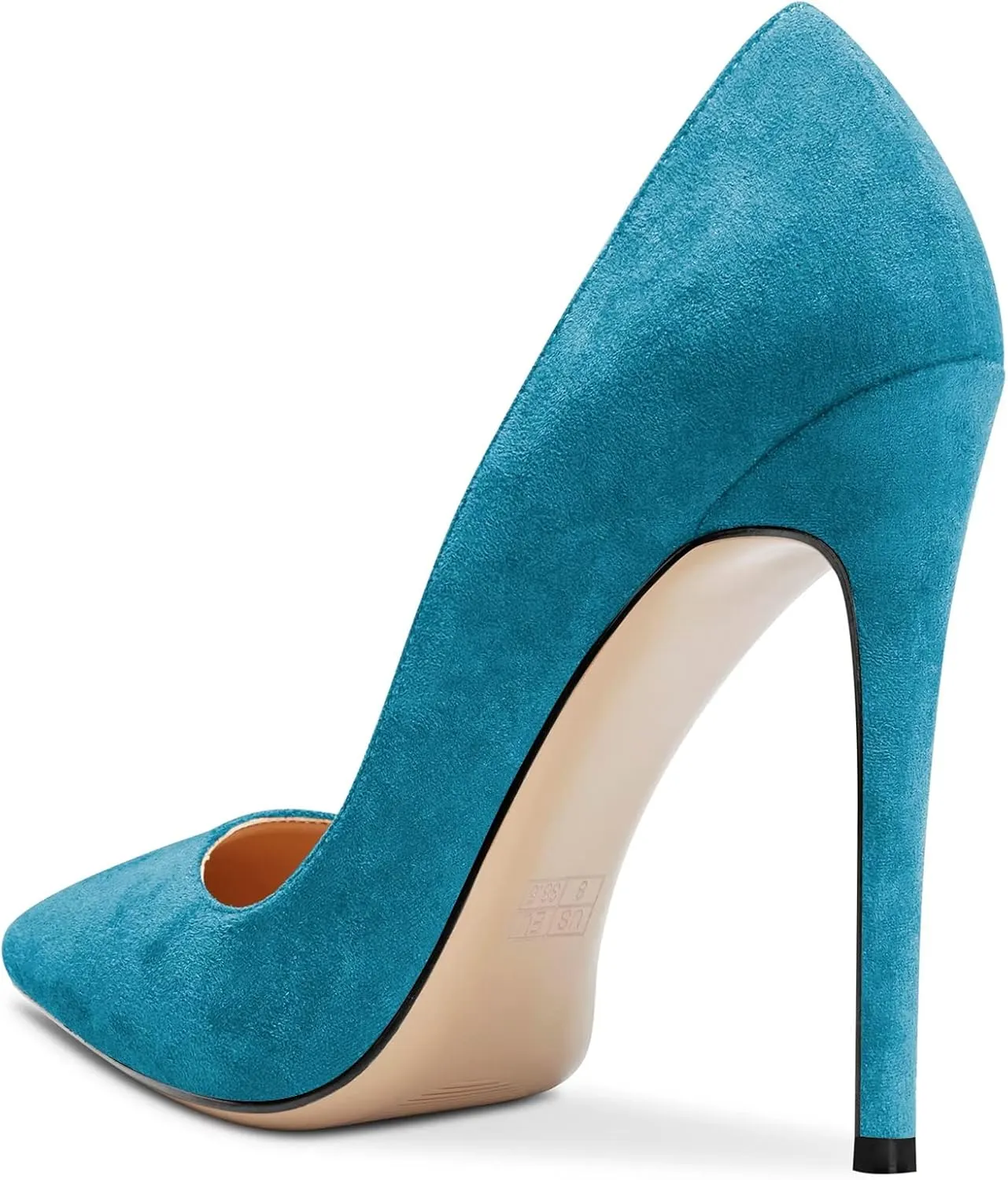 Saekcted Women Stiletto High Heel Close Pointed Toe Pumps Slip-on Wedding Sexy Dress Shoes