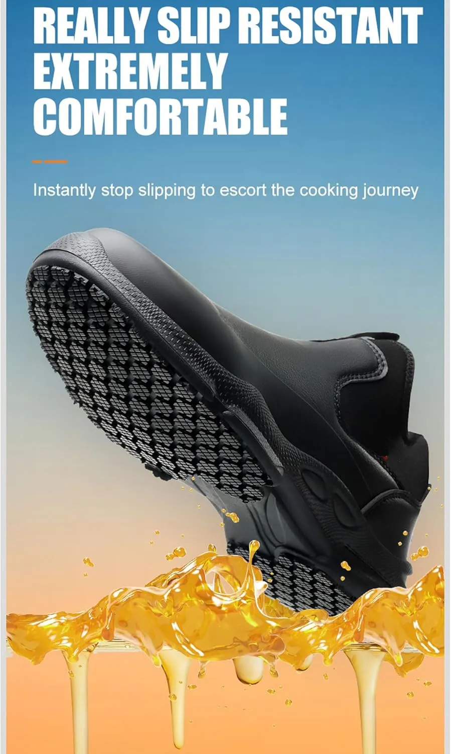 Safety Shoes Men's Shoes Waterproof Non-Slip oilproof Work Anti-Smash