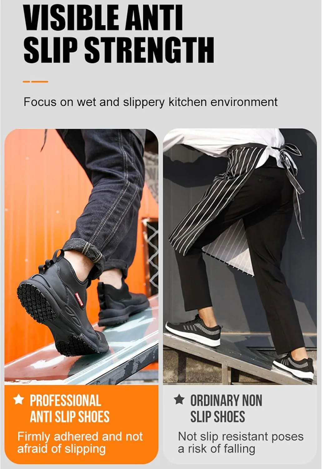 Safety Shoes Men's Shoes Waterproof Non-Slip oilproof Work Anti-Smash