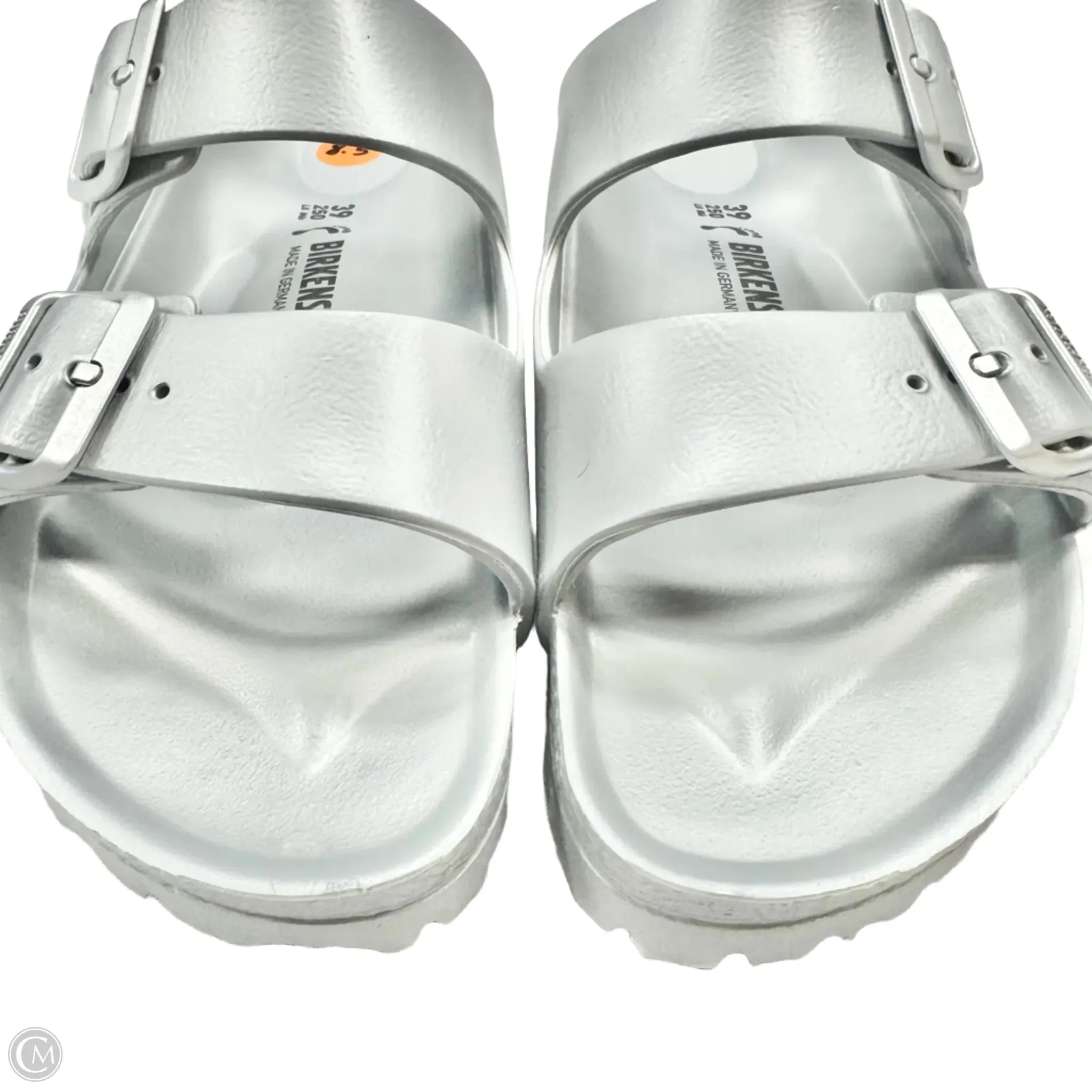 Sandals Flats By Birkenstock In Grey, Size: 8.5
