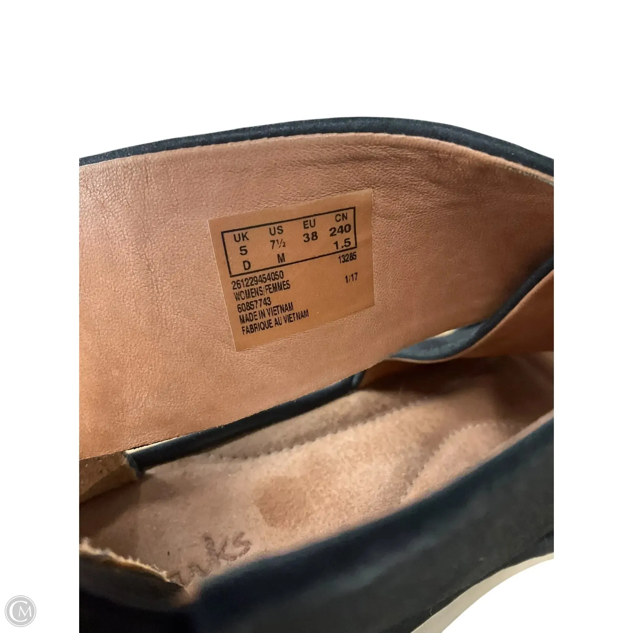 Sandals Heels Wedge By Clarks In Black, Size: 7.5