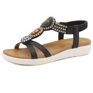 SIKETU | Bohemian Beaded Flat Sandals
