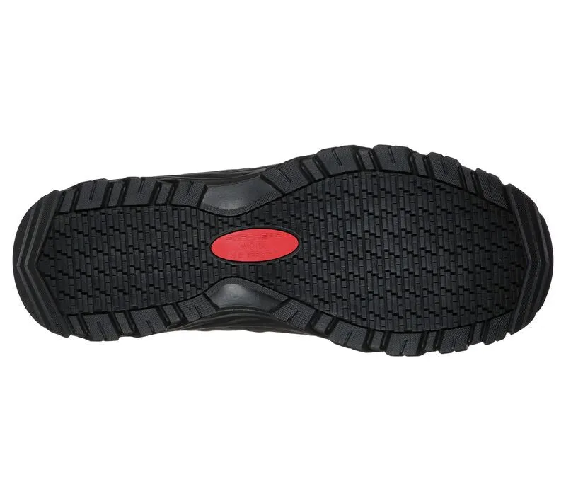 SKECHERS MEN'S WORK RELAXED FIT FANNTER SR (SLIP RESISTANT) 200000 wide