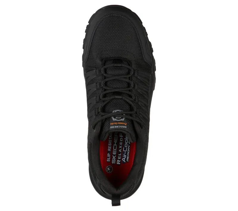 SKECHERS MEN'S WORK RELAXED FIT FANNTER SR (SLIP RESISTANT) 200000 wide
