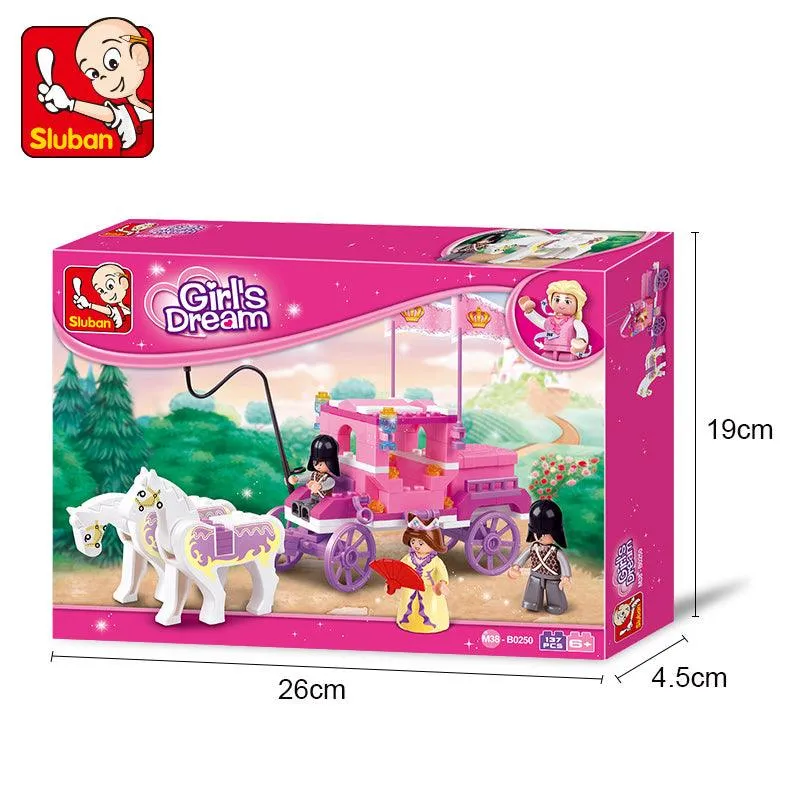 Sluban Girl's Dream Royal Carriage Building Block for Ages 6 