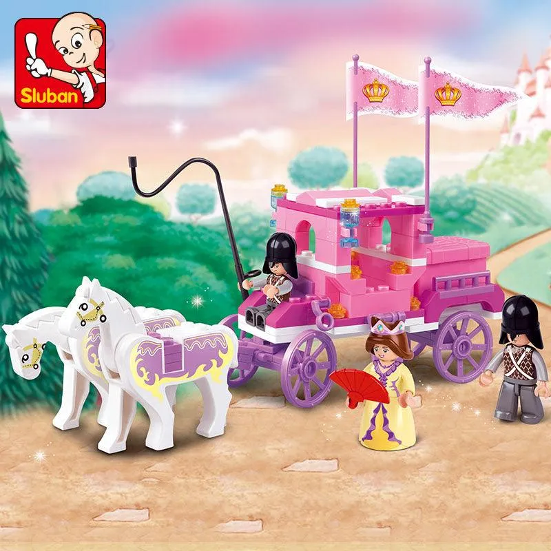 Sluban Girl's Dream Royal Carriage Building Block for Ages 6 