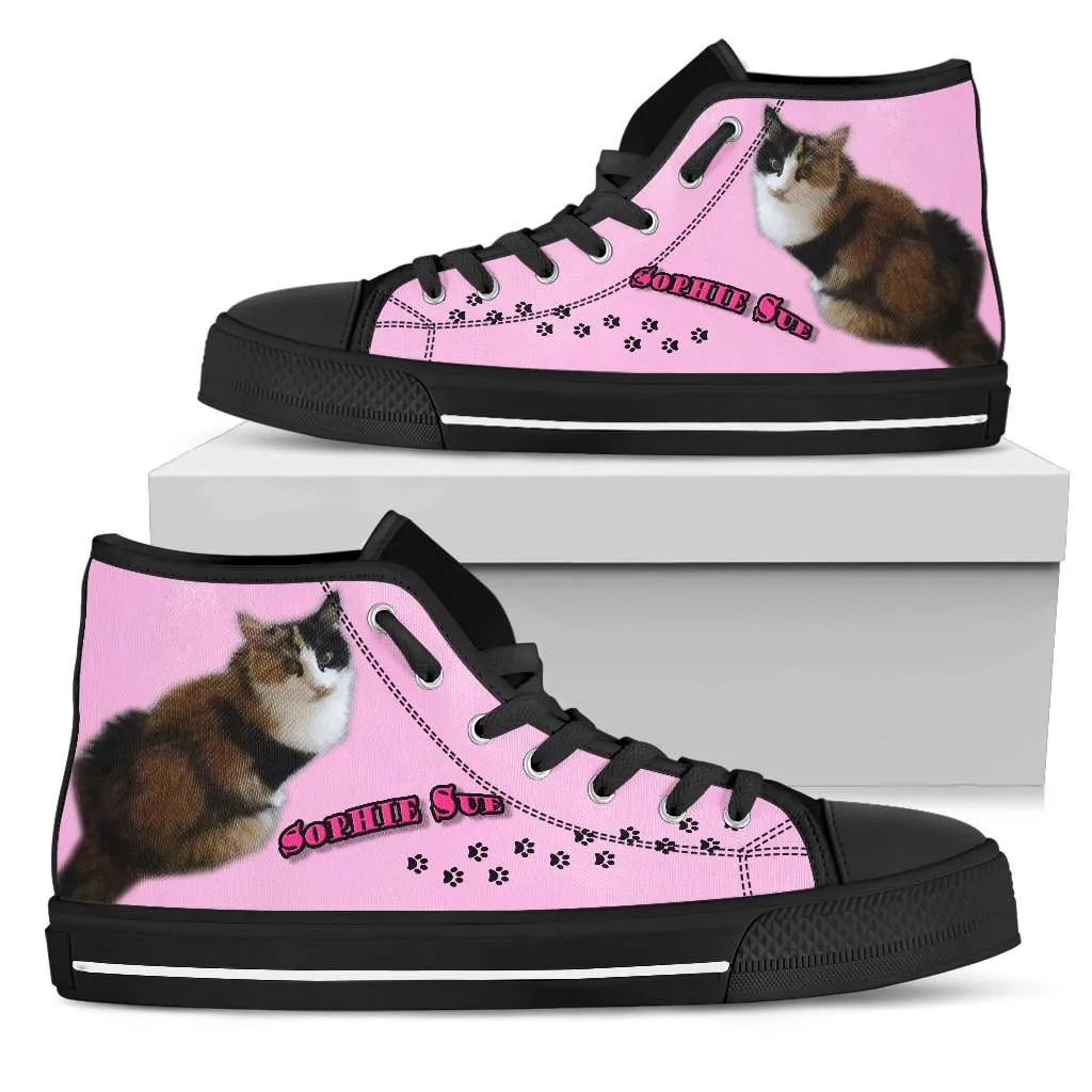 Sophie Sue Canvas High Top Shoes Womens