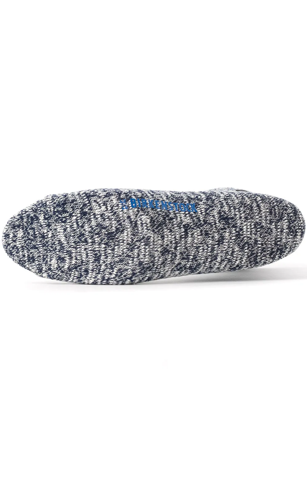 Stylish Blue and White Cotton Slub Socks 94% Cotton Comfort