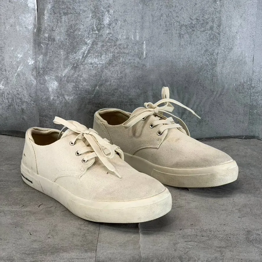 SUN STONE Men's White Kiva Lace-Up Core Sneakers SZ 10.5