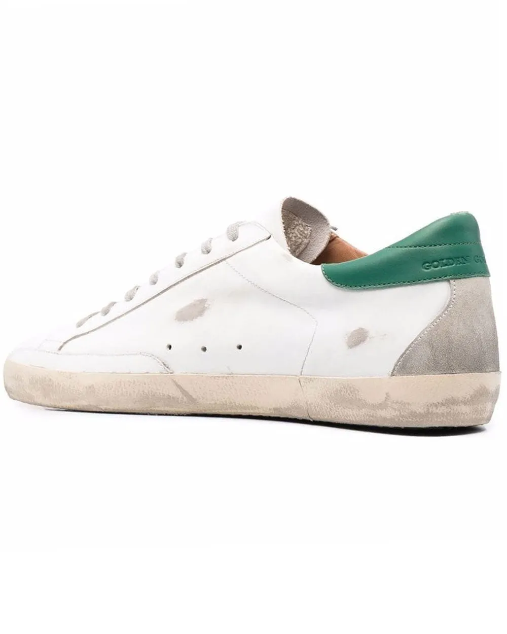 Superstar Sneaker in White and Green