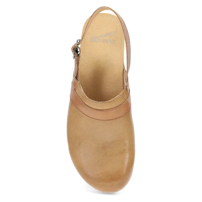 Tammy 2-tone Sling back Clog in Tan