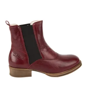 Ten Points Pandora Chelsea Boot in Bordeaux Leather