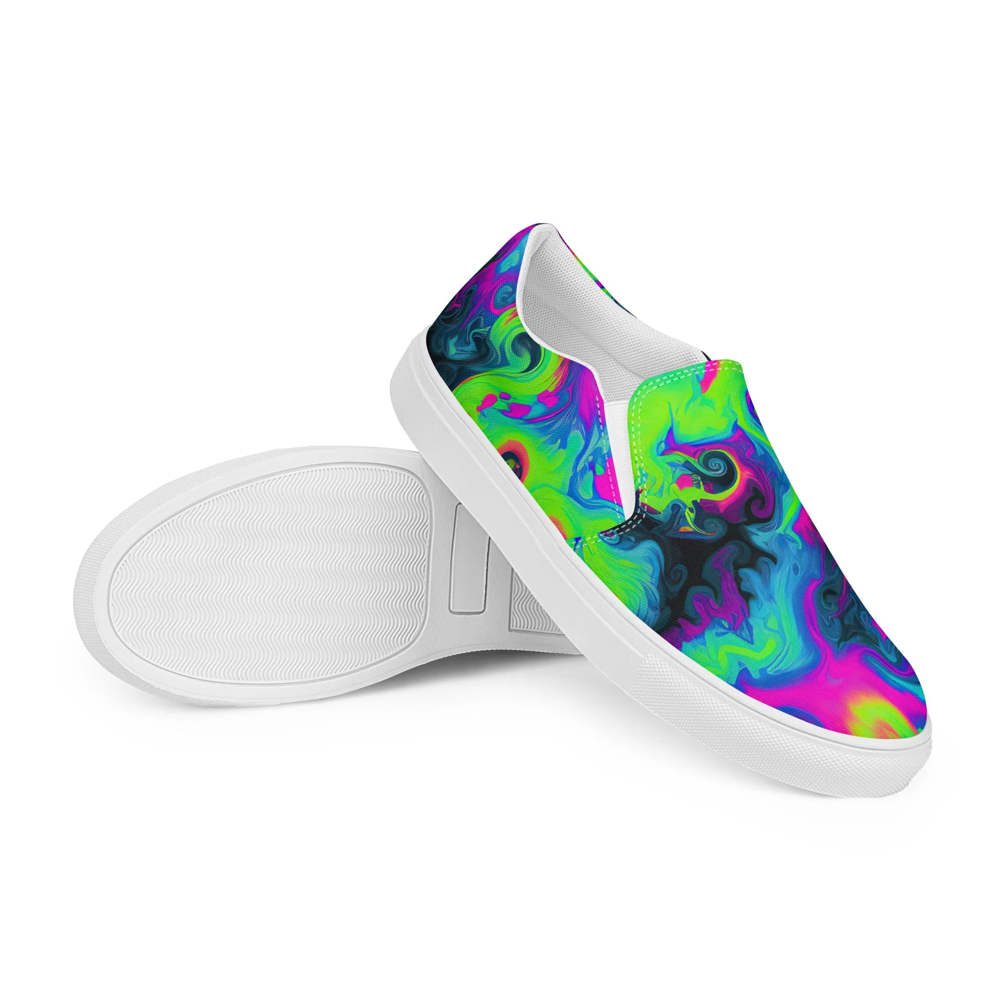 Tie Dye Women’s slip-on canvas shoes