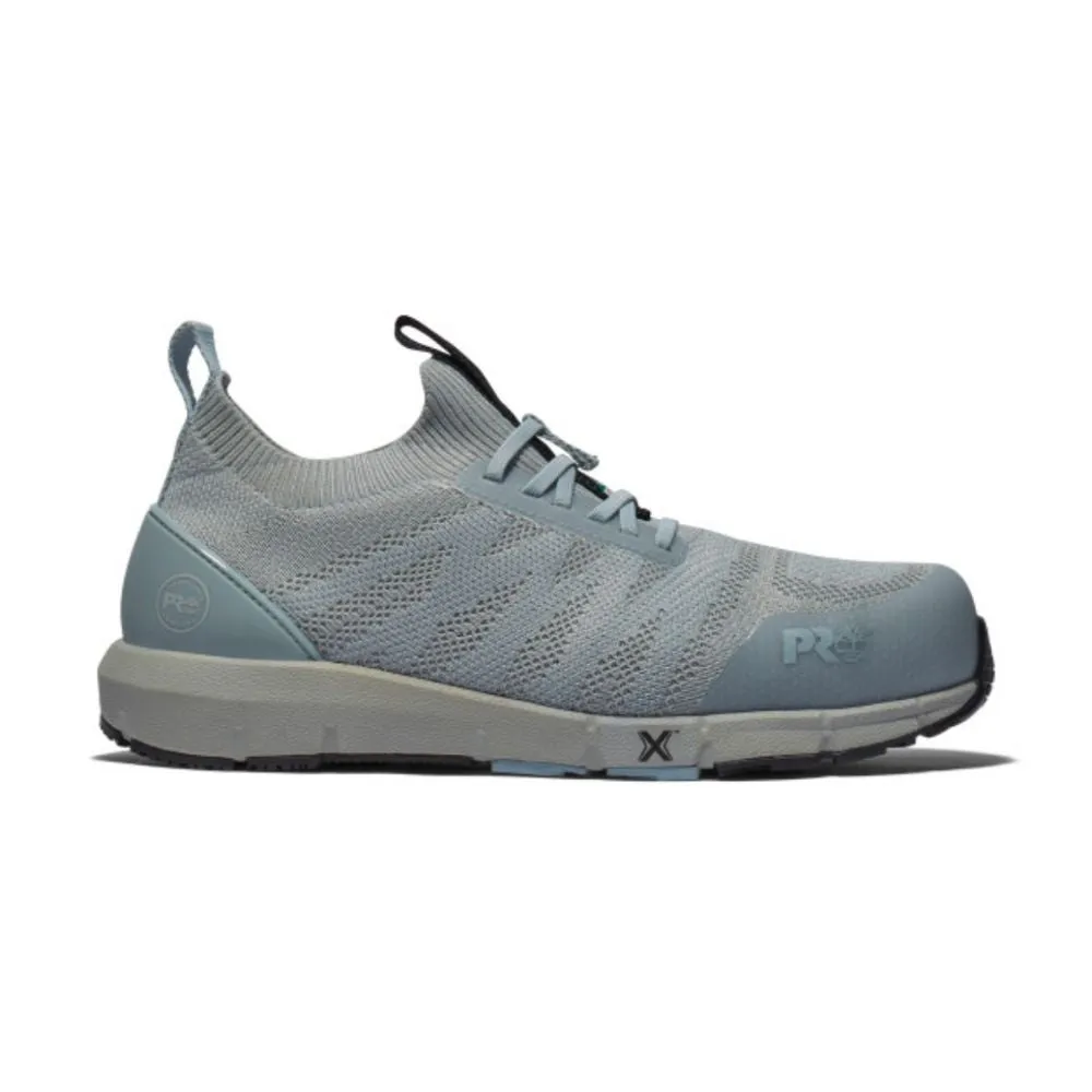 Timberland PRO Radius Knit TB0A41ZY065 Women's Slip-On Athletic Composite Toe Work Shoe - Grey/blue