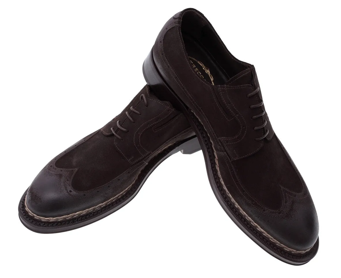 Tirolese Brushed Leather Derby Shoes