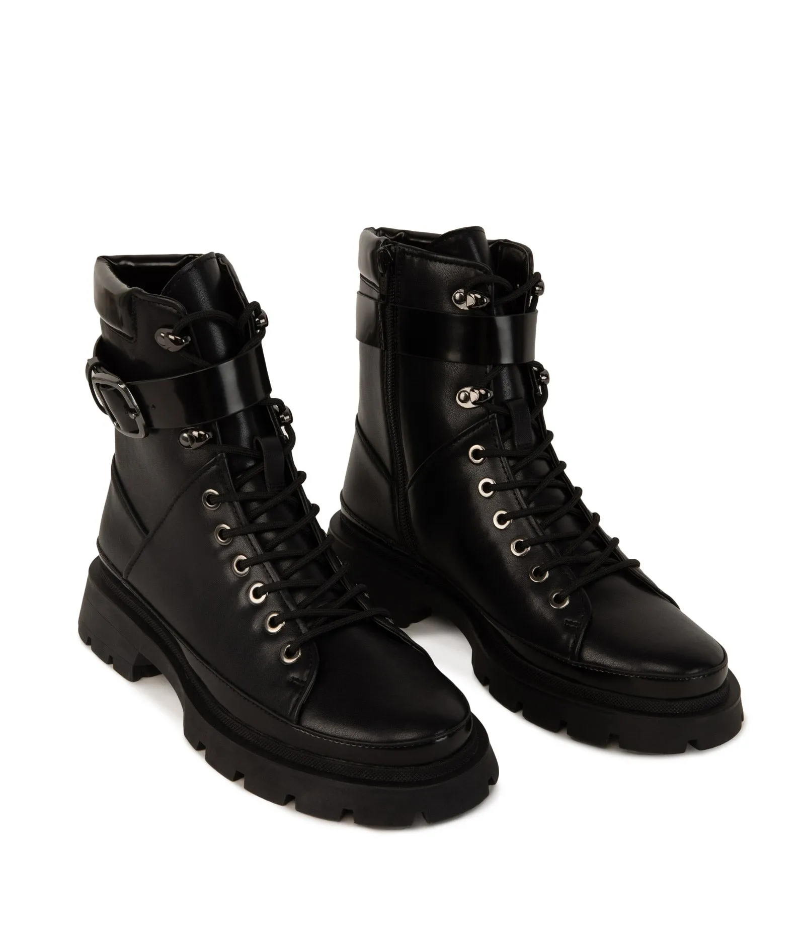TOMEI Women's Vegan Combat Boots