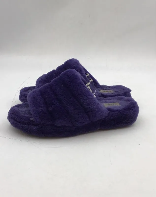UGG Women's Fluff Yeah 1095119 Purple Slip-On Slide Slippers - Size 9