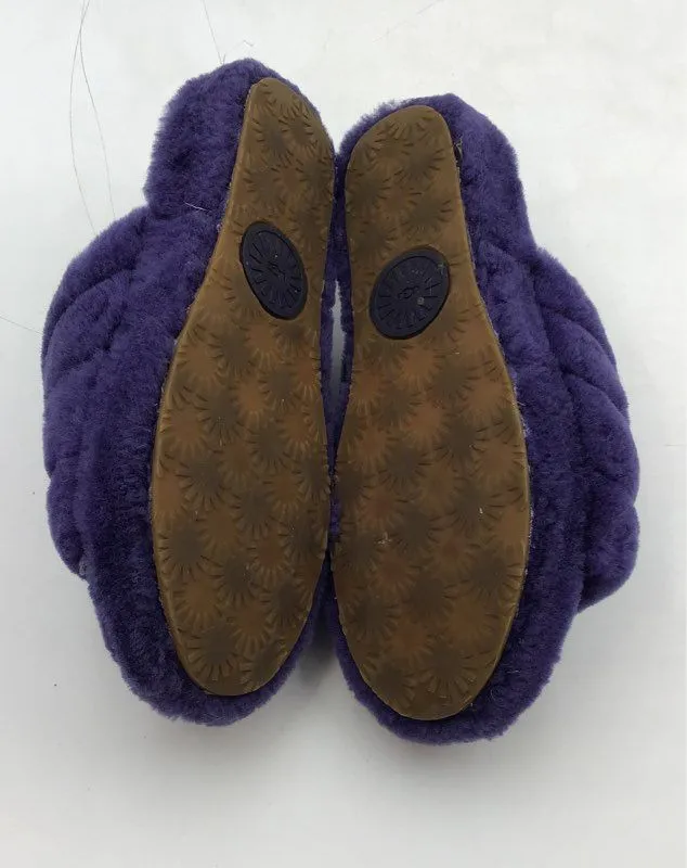 UGG Women's Fluff Yeah 1095119 Purple Slip-On Slide Slippers - Size 9