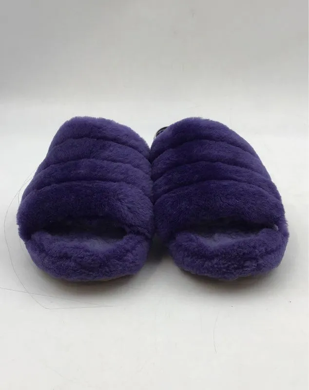 UGG Women's Fluff Yeah 1095119 Purple Slip-On Slide Slippers - Size 9