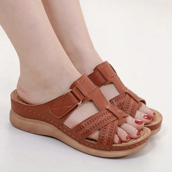 Vanccy Premium Vintage Orthopedic Open Toe Sandal
