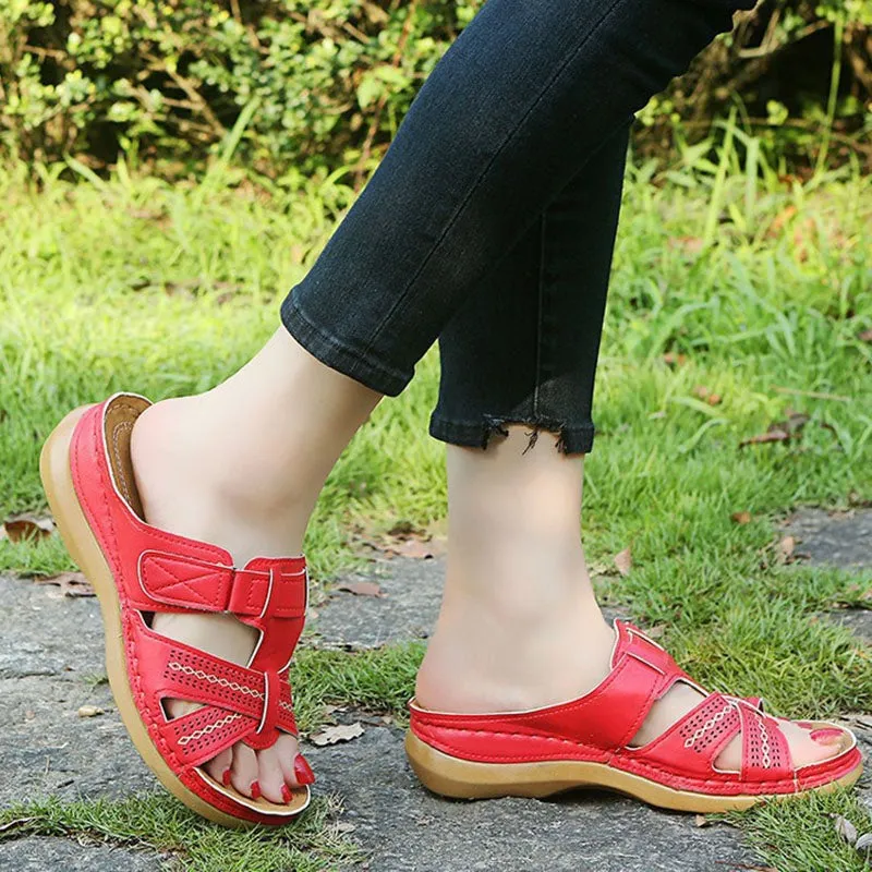 Vanccy Premium Vintage Orthopedic Open Toe Sandal