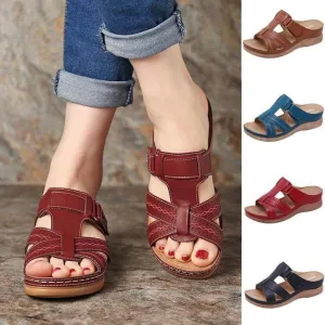 Vanccy Premium Vintage Orthopedic Open Toe Sandal