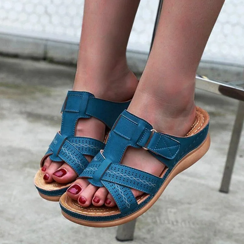 Vanccy Premium Vintage Orthopedic Open Toe Sandal